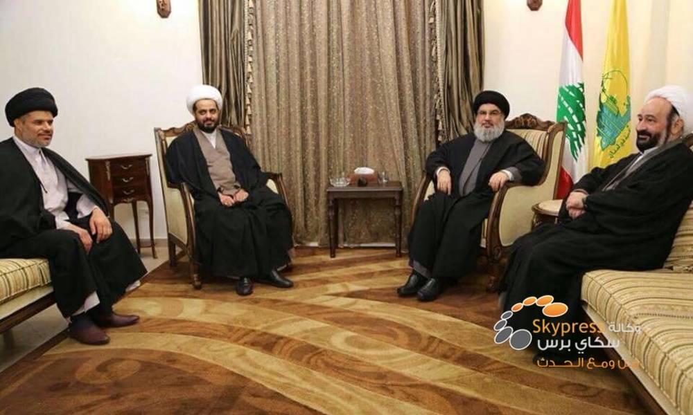 الخزعلي والمالكي وقياديون بالمجلس الأعلى يزورون "محمد الكوثراني" (جامع الفرقاء السياسيين العراقيين)
