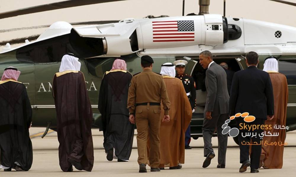 الملك سلمان يتجاهل أوباما لدى وصوله إلى الرياض