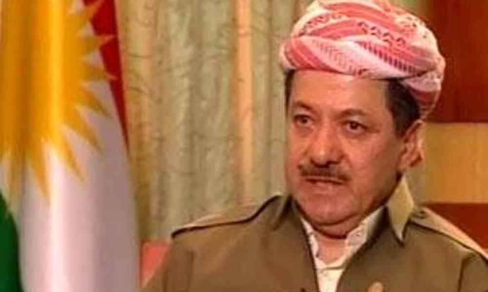 البارزاني يعلن عدم تأييده للاتحاد الديمقراطي ويؤكد: المنطقة مقبلة على خريطة جديدة