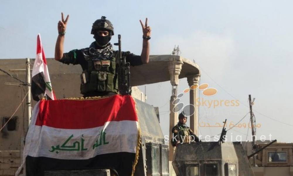 خلية الاعلام الحربي: الفرقة العاشرة تحرر البو عساف وترفع العلم العراقي فوق مبانيها
