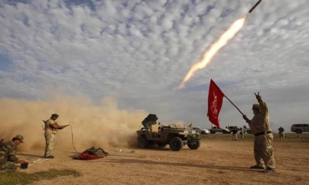 لاول مرة... الحشد الشعبي يستخدم  "الصواريخ الاهتزازية" في الموصل
