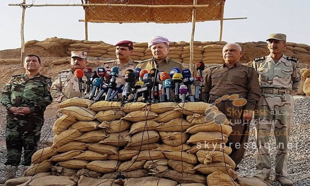 البارزاني يعلن عن تحرير 200كم من مدينة الموصل