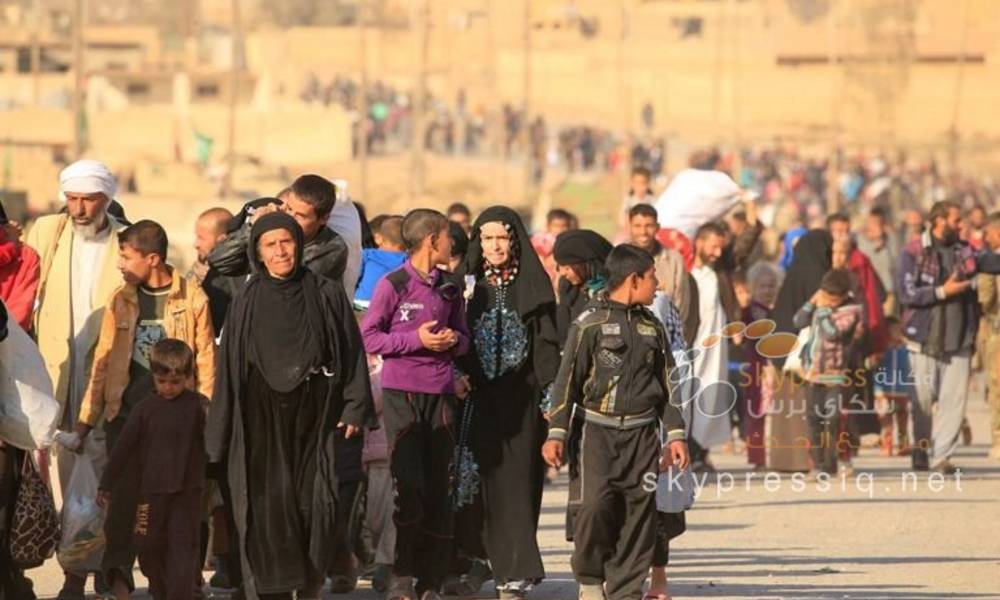 الهجرة تعلن ارتفاع اعدد النازحين منذ بدء معركة الموصل