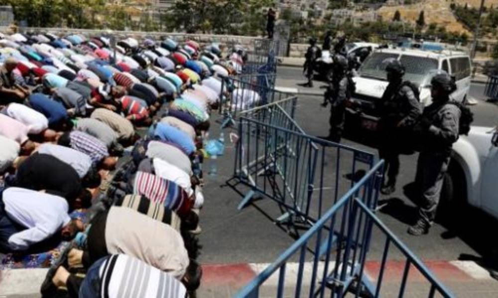 اجراءات اسرائيلية مشددة حول الاقصى قبل اداء الصلاة