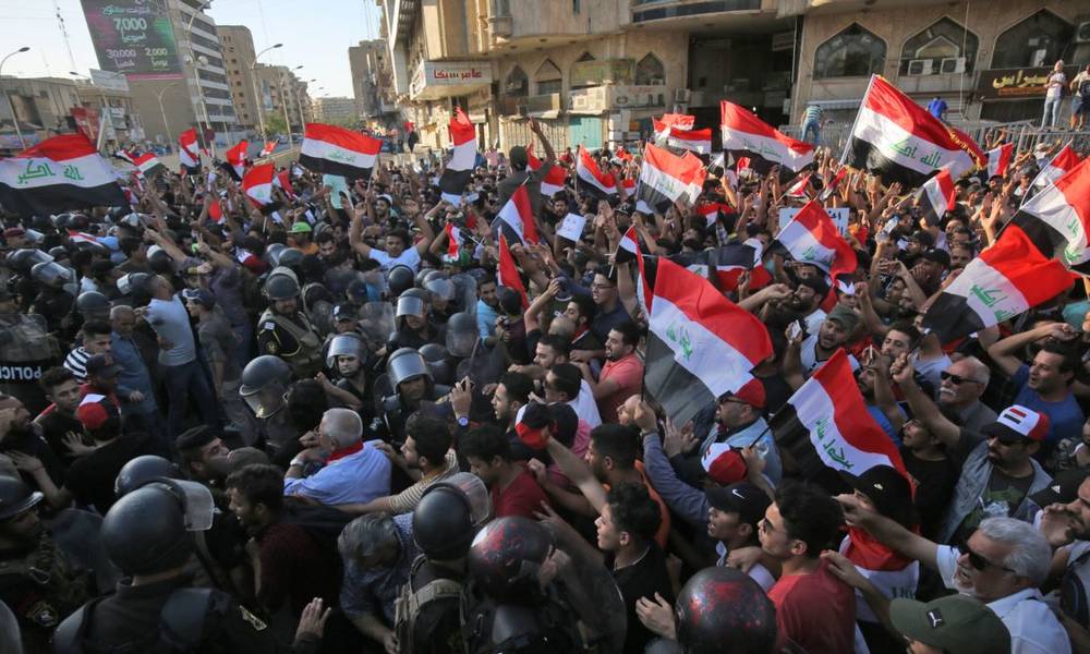 مؤسسة عالمية في واشنطن تعلن تضامنها مع المتظاهرين العراقيين وتدعو الاجهزة الامنية لحمايتهم