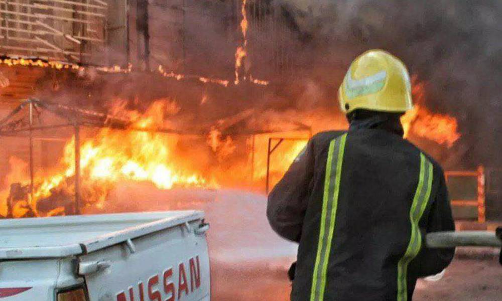 الدفاع المدني تعلن عن اسباب الحرائق التي اندلعت في سوقي جميلة والشورجة
