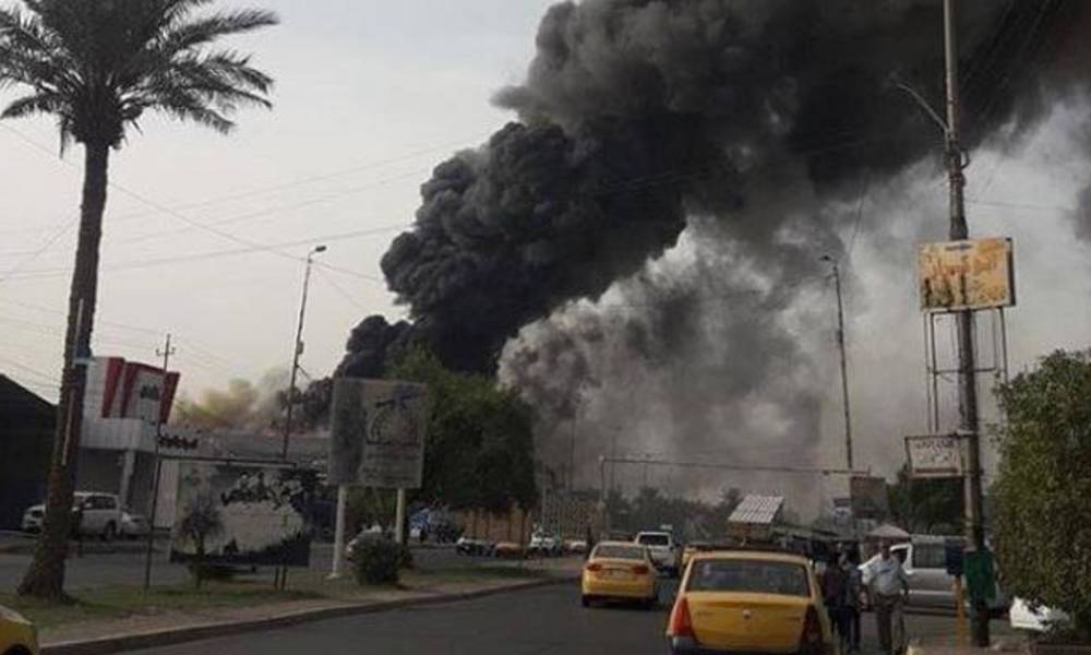 نشوب حريق في مقر قناة النجباء وفرق الدفاع المدني تهرع لإخماده