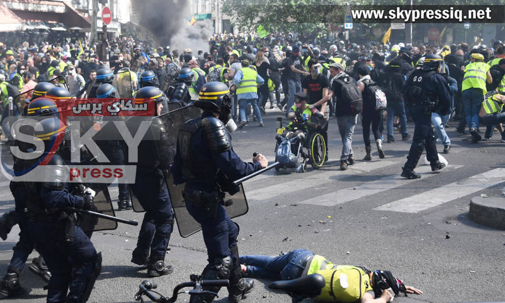 نشر أكثر من 7 آلاف شرطي في باريس تزامناً مع عودة تظاهرات ناشطي " السترات الصفر"