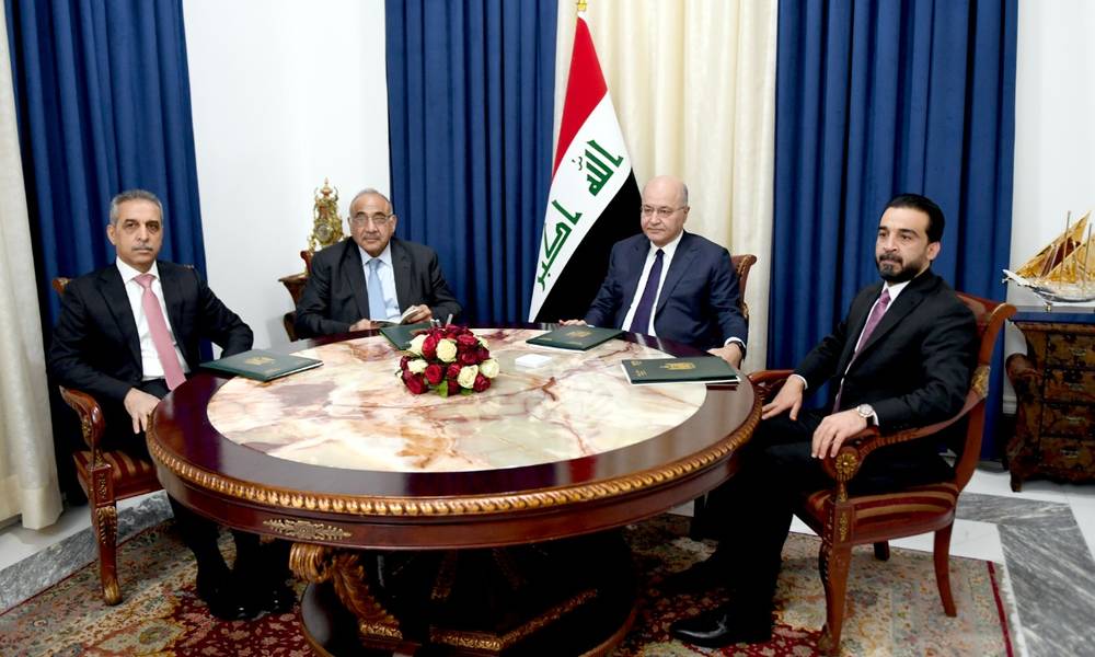 اجتماع للرئاسات الثلاث في قصر السلام لمناقشة تظاهرات 25 تشرين الاول