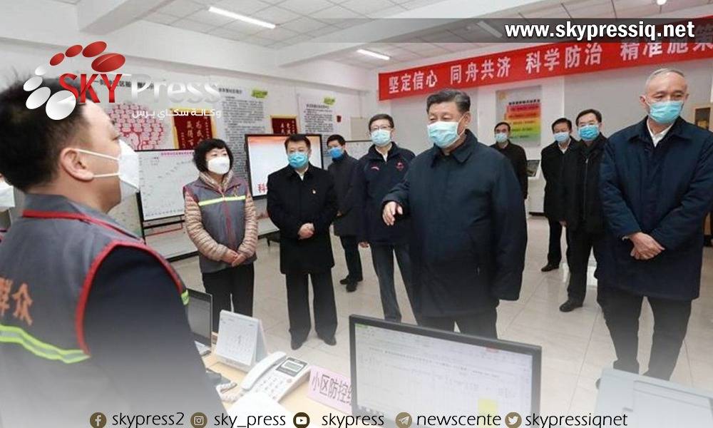 الرئيس الصيني يرتدي " القناع " ويقول " سننتصر على كورونا لاننا ..."
