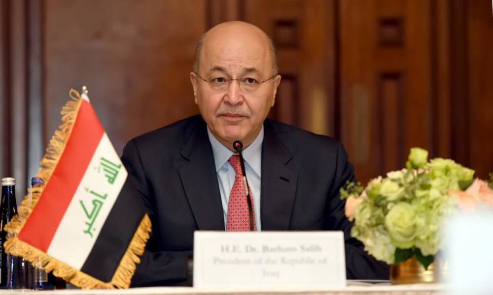 الرئيس العراقي .. يطالب باطلاق سراح الموقوفين بسبب كورونا