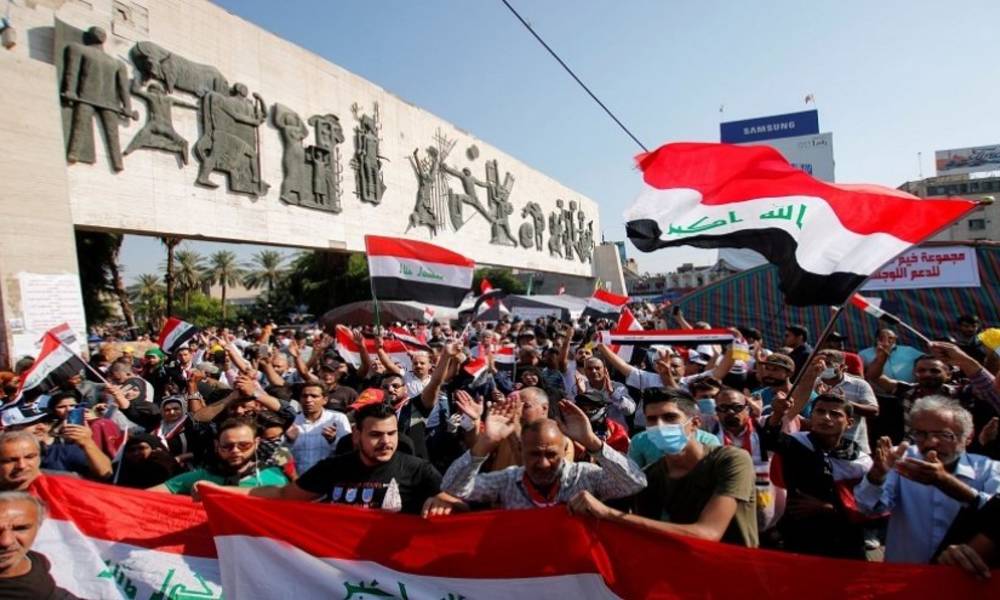 عمليات بغداد: إصابة ضابط وخمسة منتسبين بهجوم نفذته مجاميع داخل التظاهرات في ساحة التحرير