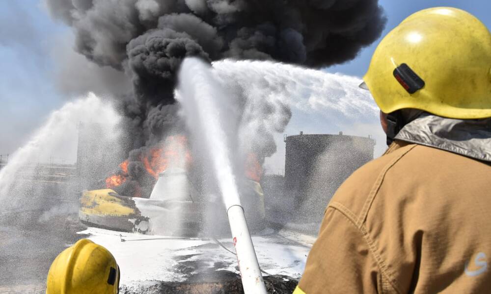 الدفاع المدني .. اخماد حريق في جامعة النهرين بالجادرية