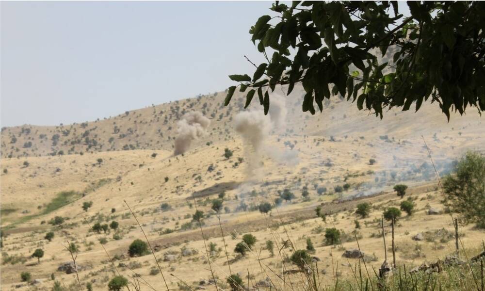 قصف مدفعي كثيف شنه الحرس الثوري الايراني على قرى اقليم كردستان