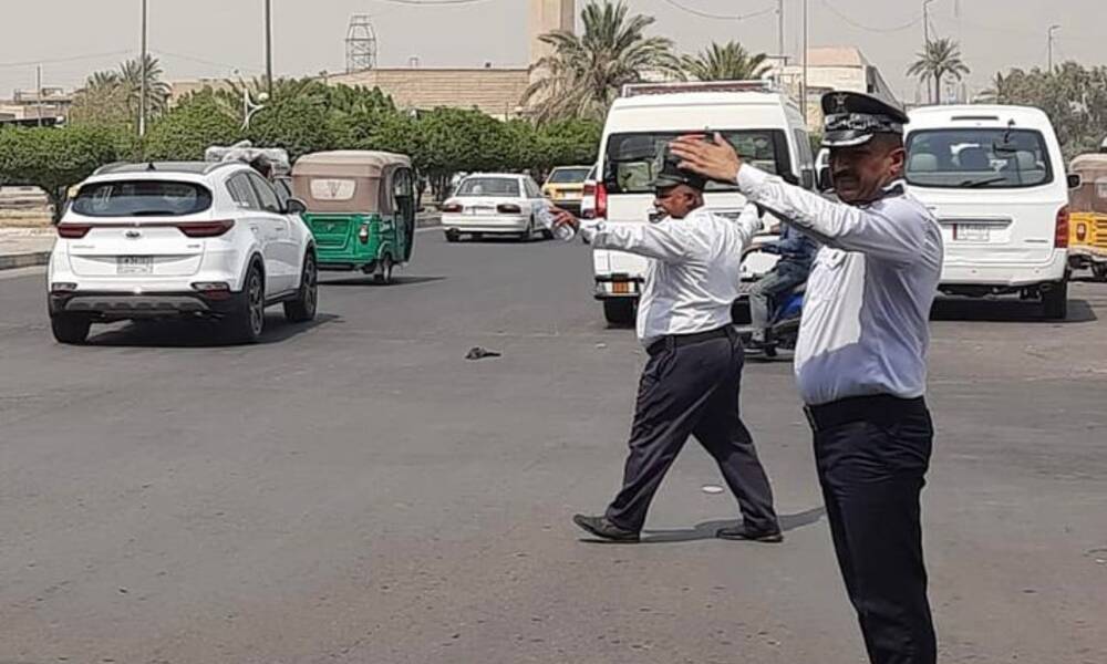 الموقف المروري في العاصمة بغداد