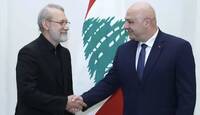 الرئيس اللبناني يبلّغ لاريجاني رفضه للتدخلات الإيرانية