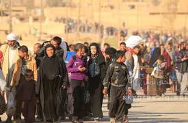 الهجرة تعلن ارتفاع اعدد النازحين منذ بدء معركة الموصل