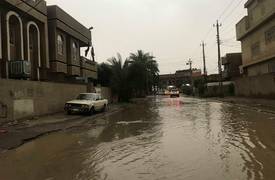 بالصور .. الامطار "تــُغرق" مناطق الصليخ و حي القاهرة و شارع ابي نؤاس ببغداد!