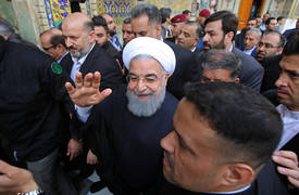 الحكومة الايرانية "تحذف" مقطع فيديو لــ "روحاني" خلال لقاءه المرجع "السيستاني" !