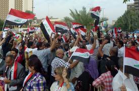 بالفيديو .. من ساحة التحرير الان .. "طلبنا الامان انطونه عدس" !
