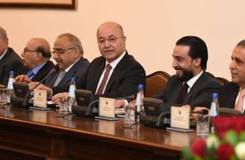 القيادات السياسية من قصر السلام تؤكد الالتزام بوثيقة الإطار الوطني لسياسة عراقية موحدة