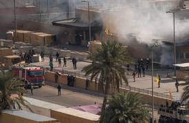 سقوط ثلاثة صواريخ نوع كاتيوشا قرب السفارة الاميركية بالمنطقة الخضراء وسط بغداد