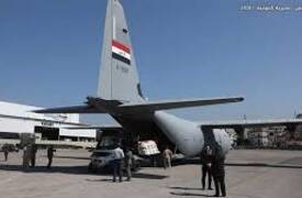 العراق ..وصول طائرة النقل العسكرية (C130)  الى لبنان لنقل عشرات الأطنان من المساعدات