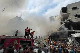 بالفيديو .. الان غزة في ظل استمرار العدوان الصهيوني