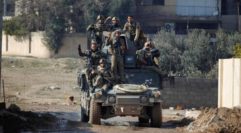 Killing and capturing more than 200 Daasha in fierce battles on the right coast of Mosul
