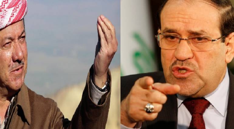 After Abadi - Maliki threatens Barzanis delegation to military intervention