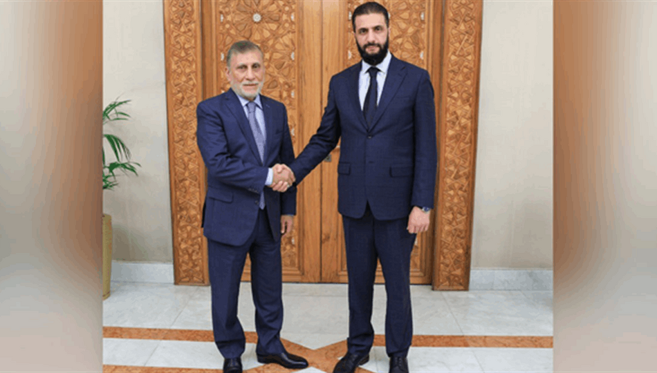احمد الشرع يستقبل المبعوث الخاص لرئيس الوزراء العراقي عزت الشابندر